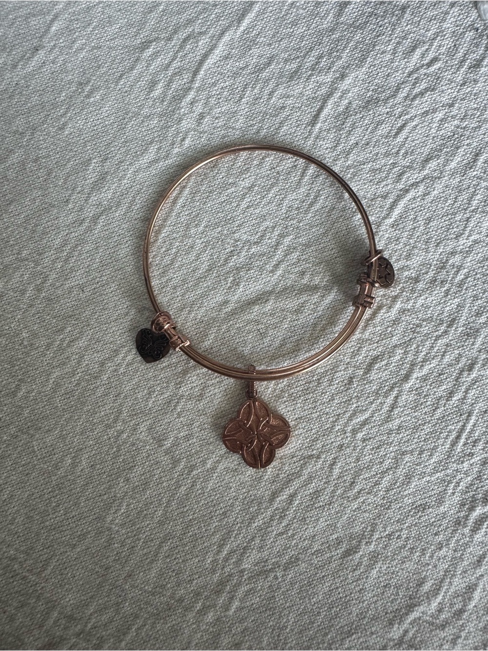 Alex and Ani Rose Gold Charm Bangle Bracelet - Women Jewelry